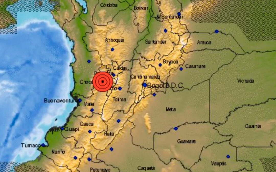 Fuerte temblor de magnitud 5,6 sacude varias ciudades en Colombia