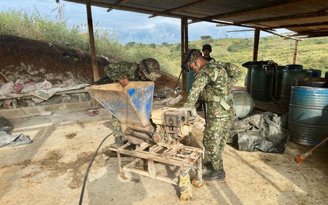 Ejército destruye siete Laboratorios de Coca en el Cauca y golpea a disidencias de las Farc