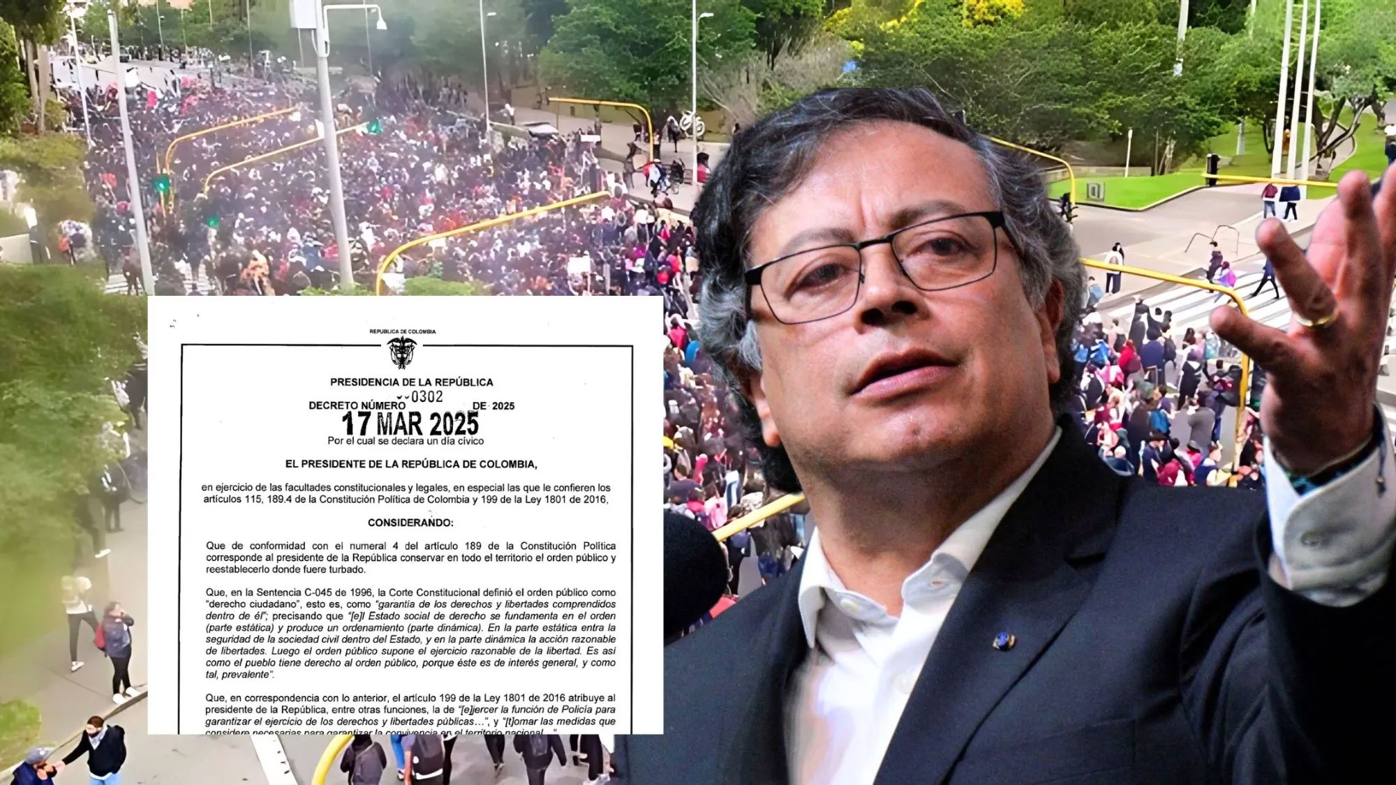 Gobierno declara Día Cívico en Colombia en medio del debate sobre la Reforma Laboral Gobierno declara Día Cívico en Colombia en medio del debate sobre la Reforma Laboral