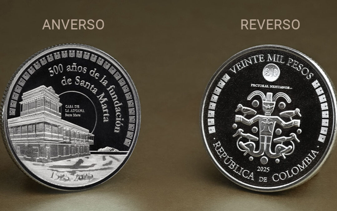 Banco de la República lanza moneda conmemorativa de $20.000 por los 500 años de Santa Marta