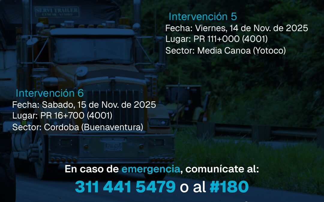 Labores de Mantenimiento en Corredor Vial Buenaventura – Loboguerrero – Buga