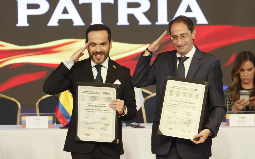 CNE proclamó a De la Espriella presidente electo y él anunció auditoría al gobierno Petro y ultimátum a grupos armados